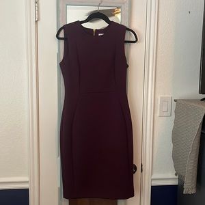 Calvin Klein plum colored dress